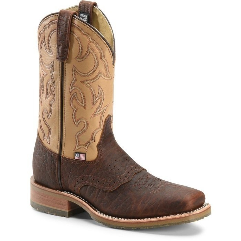 Double H® (Men's 9.5 D) Made in USA Graham™ Steel Toe Western Boot in Tan - $305